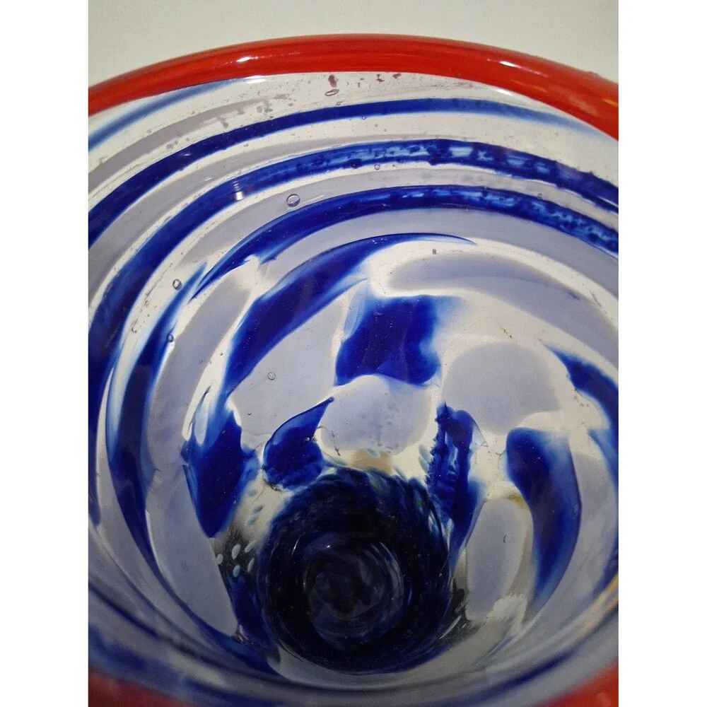 Vintage Glass Vase. Handblown, Signed